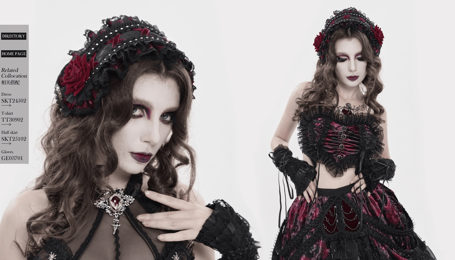 Black Victorian Lolita rose bonnet detail showing intricate craftsmanship of lace and embellishment work