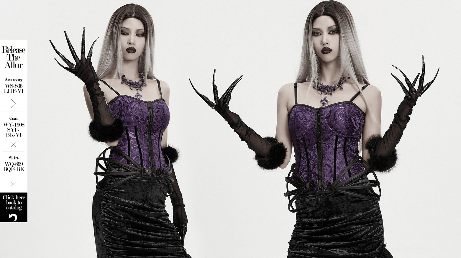 Detailed view of mesh gothic gloves showing sheer black fabric weave, fuzzy wrist cuff texture, and quality construction