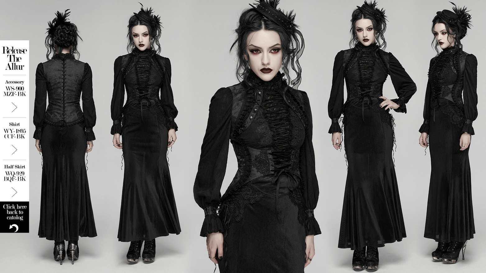 Victorian Gothic Corset Vest - Premium Embroidered Woven Fabric Close-Up